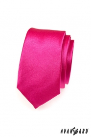 Pánská kravata fuchsiová slim