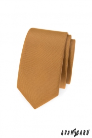Úzká béžová kravata Avantgard